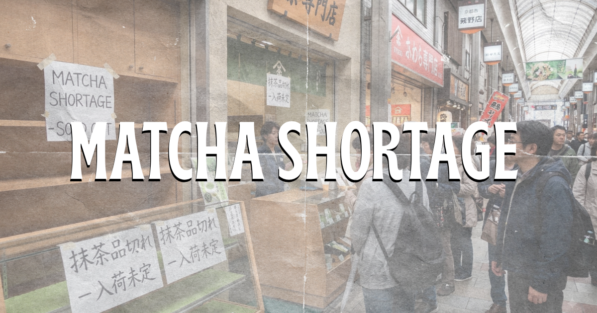 Why Japan Is Calling This a Matcha Shortage, Not a Boom